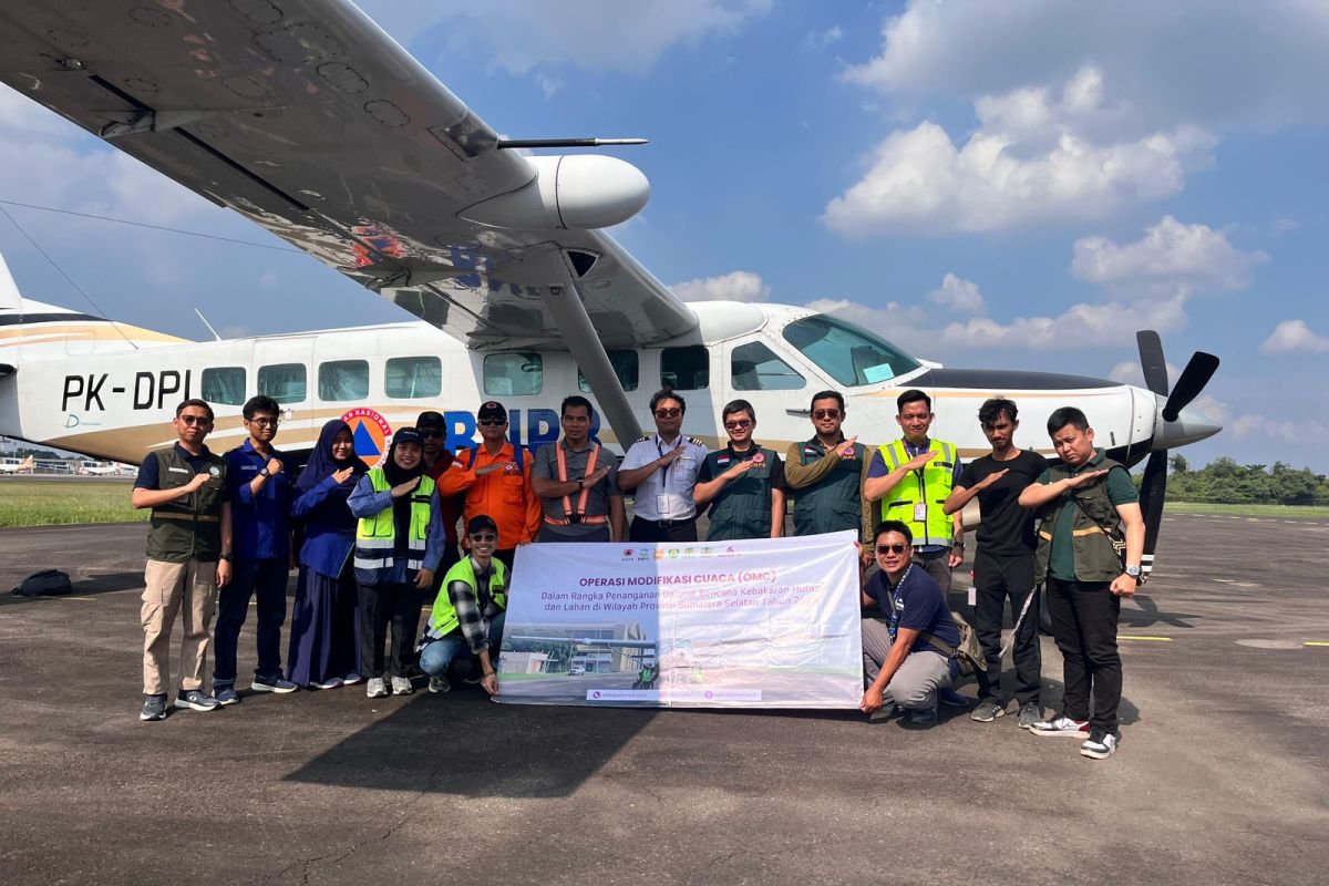 BPBD Sumsel laksanakan operasi modifikasi cuaca cegah karhutla