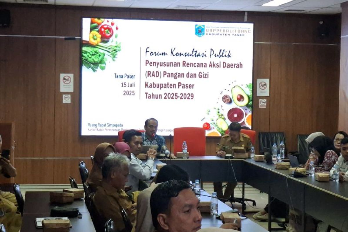 Pemkab Paser gelar konsultasi publik finalisasi RAD Pangan dan Gizi