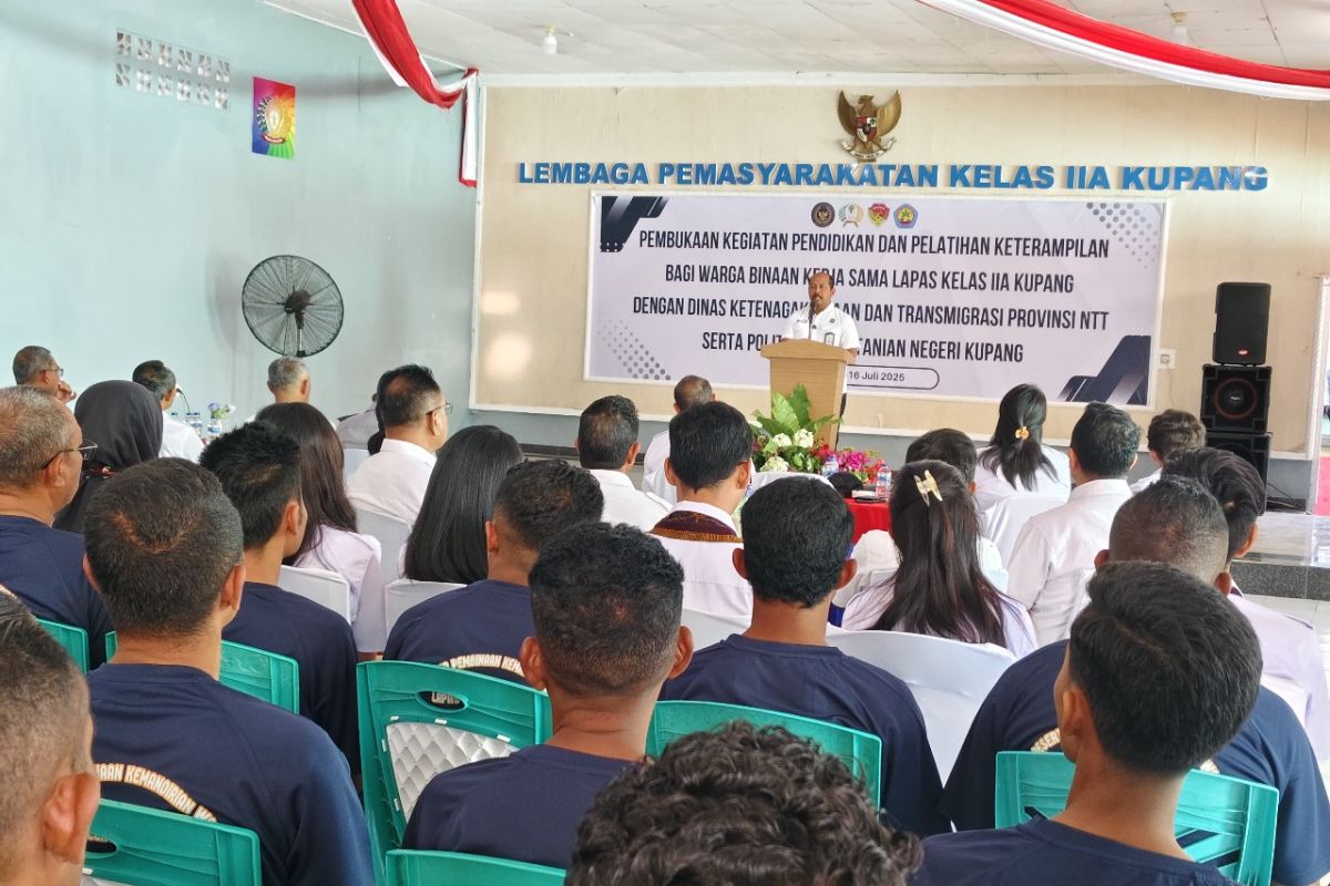 Kolaborasi lintas sektor latih keterampilan WBP Lapas Kupang