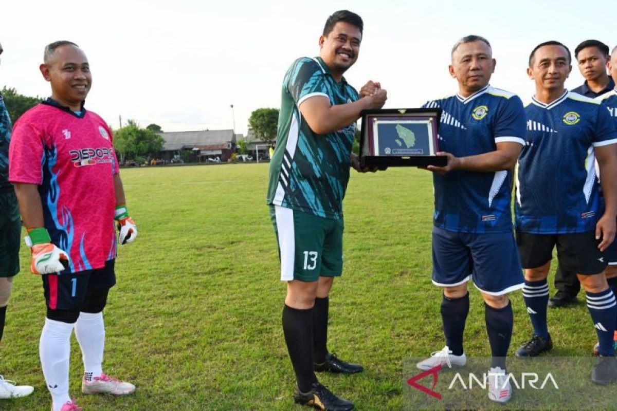 Imbang 2-2, laga persahabatan tim Pemprov Sumut vs Lantamal I Belawan