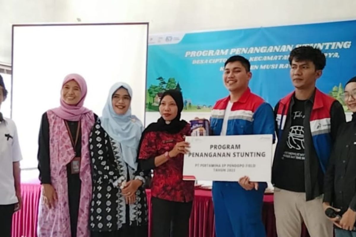 Cegah stunting, Pertamina EP Pendopo Field gelar edukasi gizi dan salurkan bantuan susu
