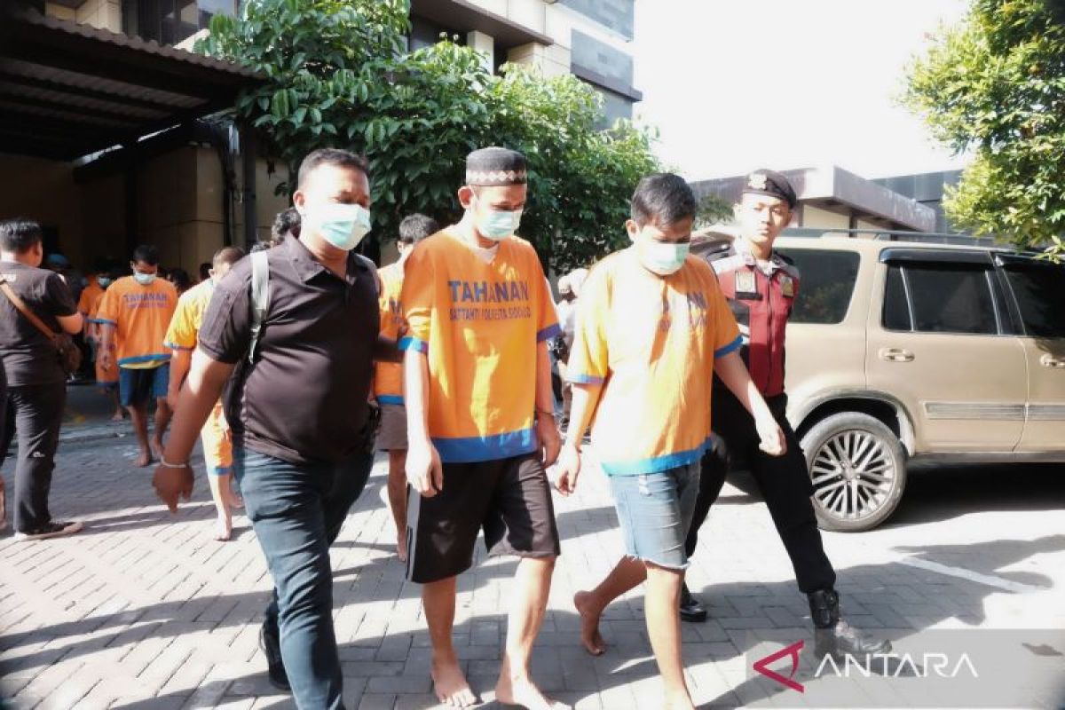 Polresta Sidoarjo berhasil amankan 81 tersangka selama periode Mei-Juli