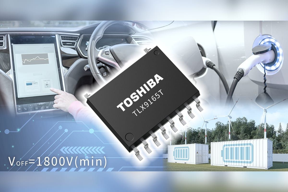 Toshiba Releases Automotive Photorelay with 1800V Output Withstand Voltage