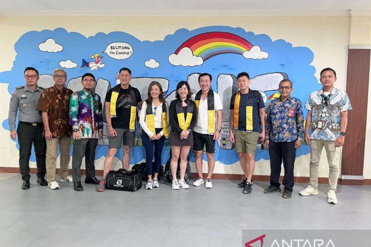 Dua jet pribadi dari Singapura mendarat di Belitung