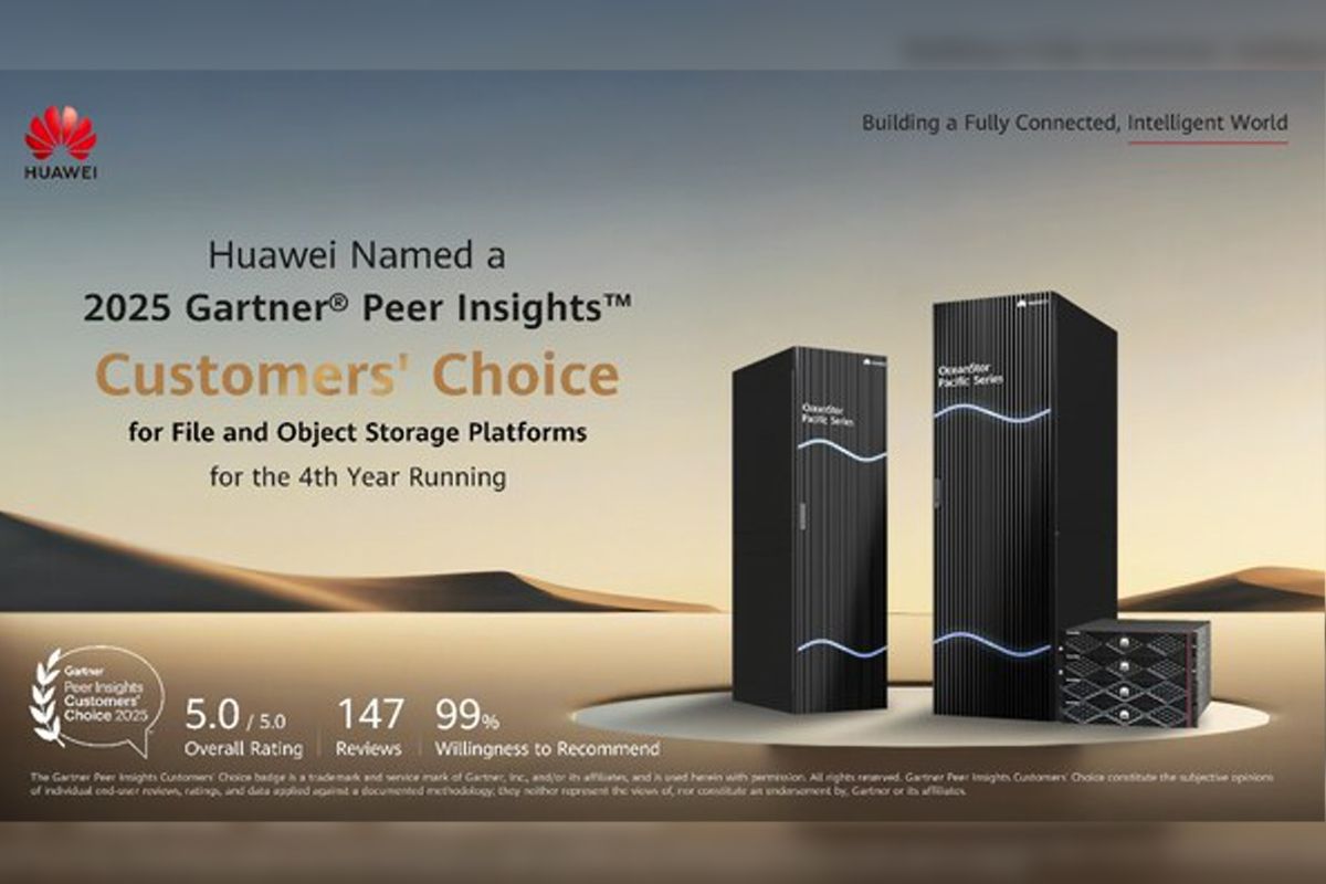 Huawei Named a 2025 Gartner® Peer InsightsTM Customers' Choice for File