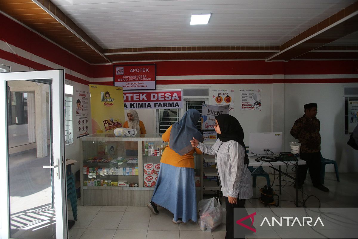 FOTO - Kopdes Merah Putih Gampong Jawa jelang peresmian