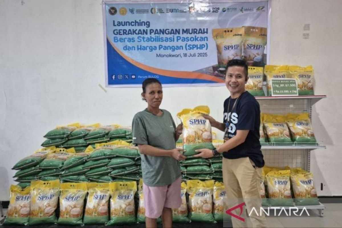 Kantor Pos Manokwari targetkan jual 10 ton beras di Gerakan Pangan Murah
