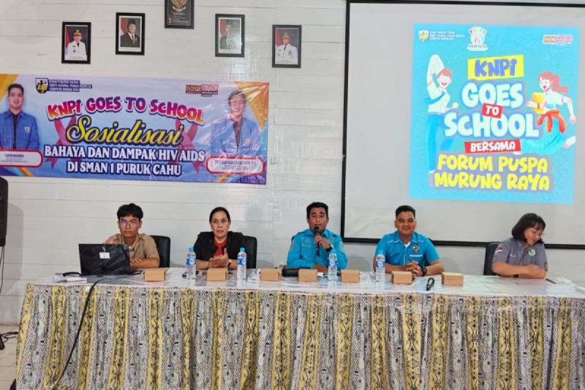 KNPI Murung Raya edukasi pencegahan HIV/AIDS dan aturan berlalu lintas
