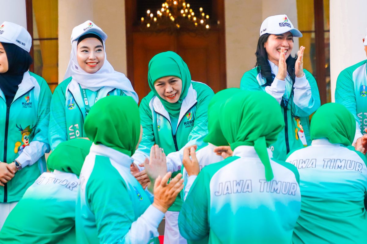Khofifah optimistis Jatim rebut juara umum Fornas VIII di NTB
