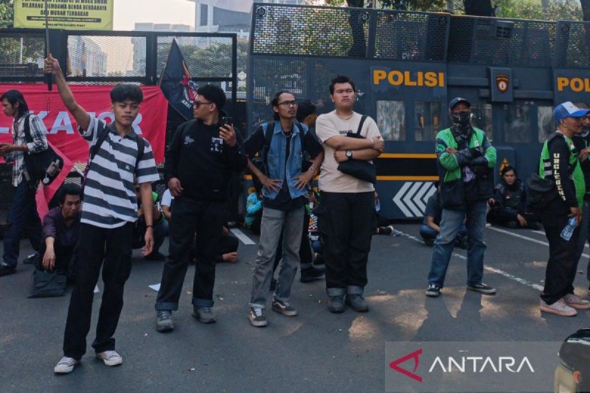 Demo ojol di Jakarta hanya diikuti puluhan orang