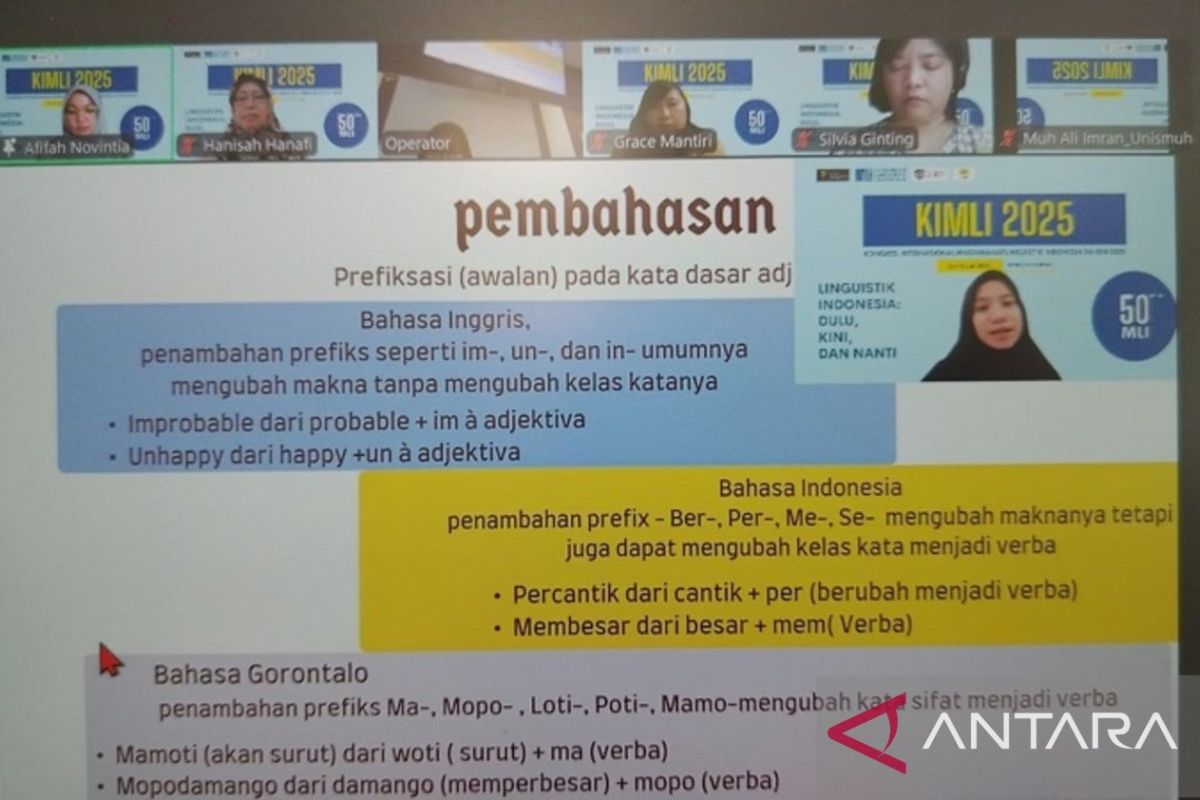 Mahasiswa FSB UNG jadi pemakalah pada Kongres Internasional Masyarakat Linguistik Indonesia 2025