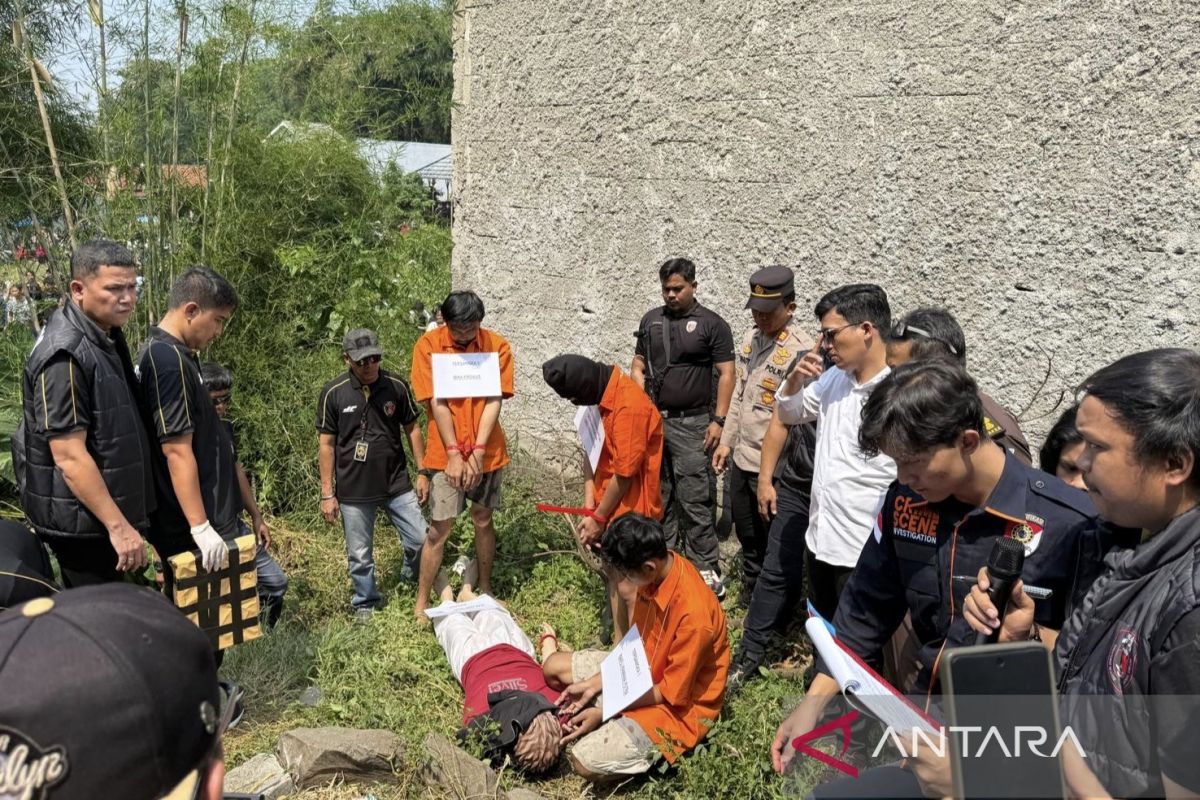 Ada 75 reka adegan dalam rekonstruksi pembunuhan wanita di Tangerang
