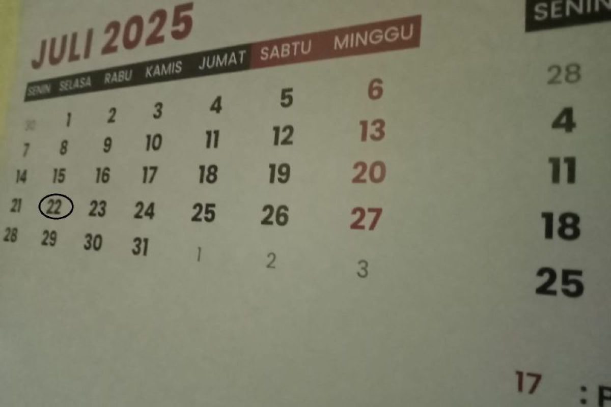 Bukan hari libur,  tanggal 22 Juli diperingati sebagai Hari Bhakti Adhyaksa