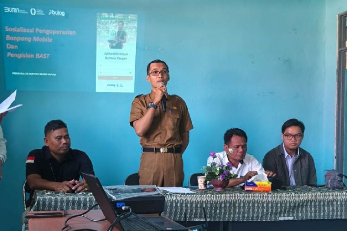 Bulog Kapuas latih PSM di Bataguh gunakan aplikasi Banpang Mobile