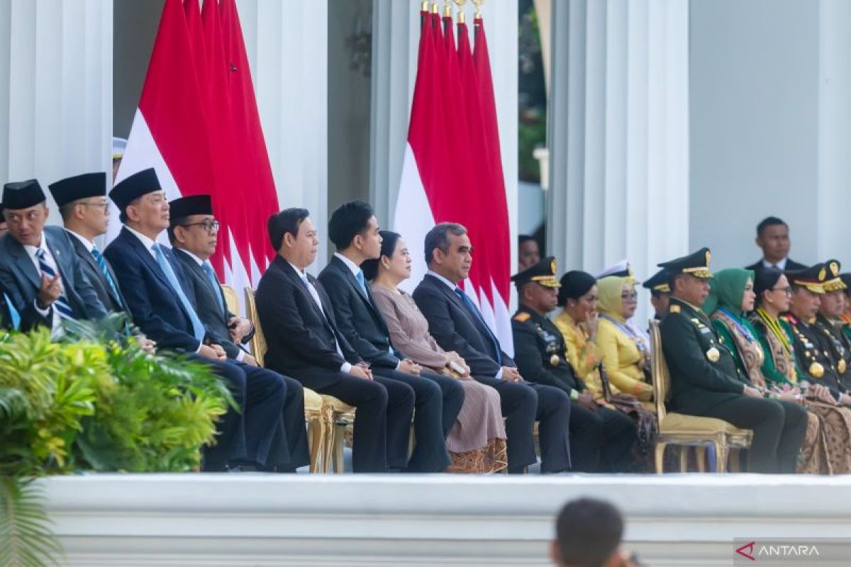 Ketua DPR RI Puan Maharani hadiri pelantikan Perwira TNI/Polri 2025 di Istana