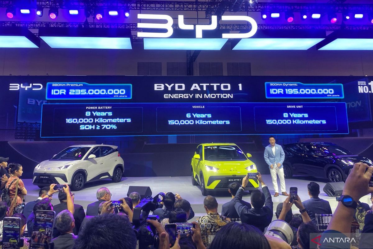 BYD resmi luncurkan Atto 1 di GIIAS, harga mulai Rp190 jutaan