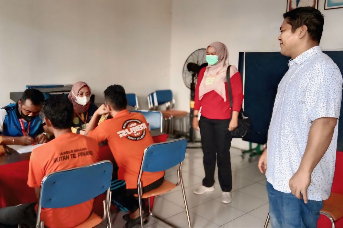 Rutan Tanjungpinang dan Dinkes gelar deteksi dini potensi HIV/AIDS pada warga binaan