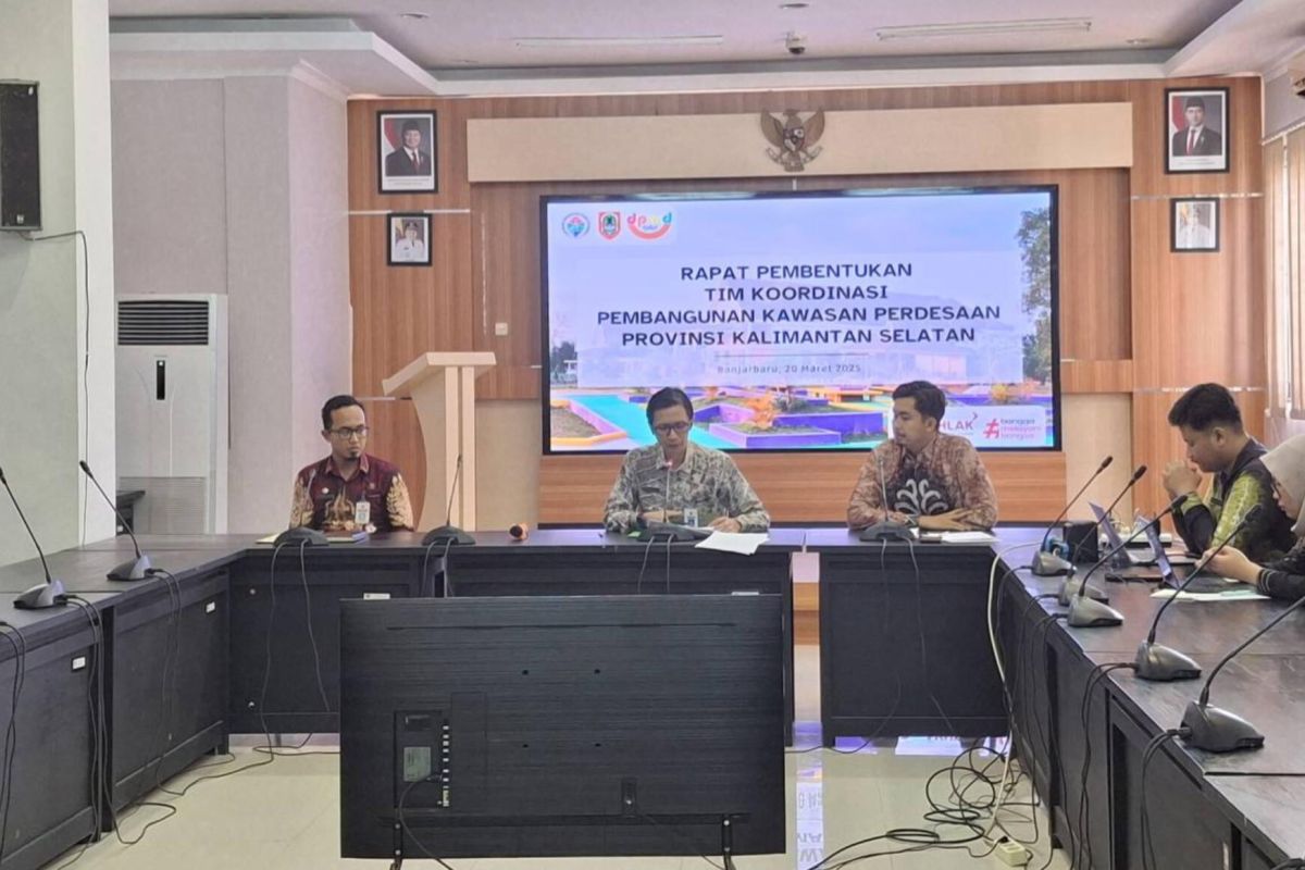 Dinas PMD Kalsel pendampingan kawasan pedesaan pada tiga kabupaten