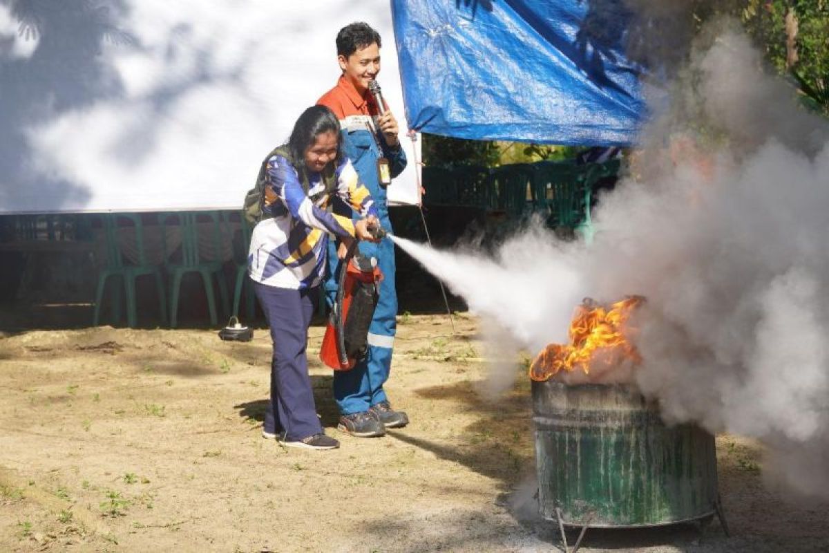 Hadapi kemarau, Pertamina latih Kelompok Kebun Raya Tua Tunu mitigasi kebakaran