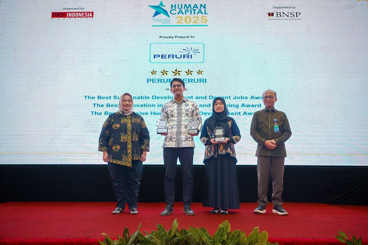 Peruri raih lima penghargaan berkat manajemen SDM adaptif-inovatif