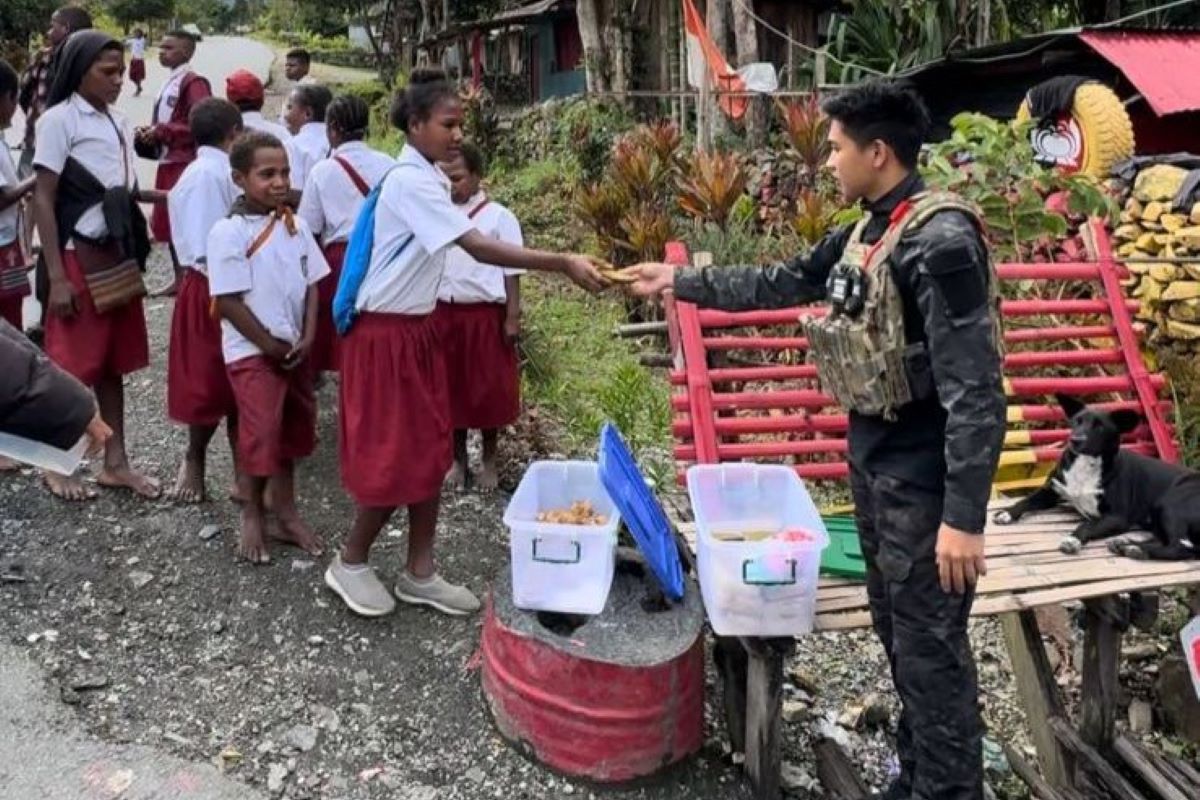 Satgas Damai Cartenz bangun kedekatan dengan pelajar Papua
