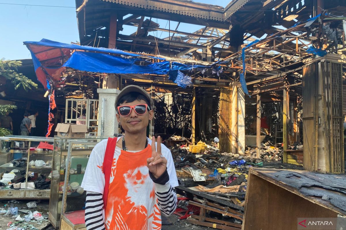 Kebakaran, pedagang barang di Pasar Taman Puring rugi Rp40 juta
