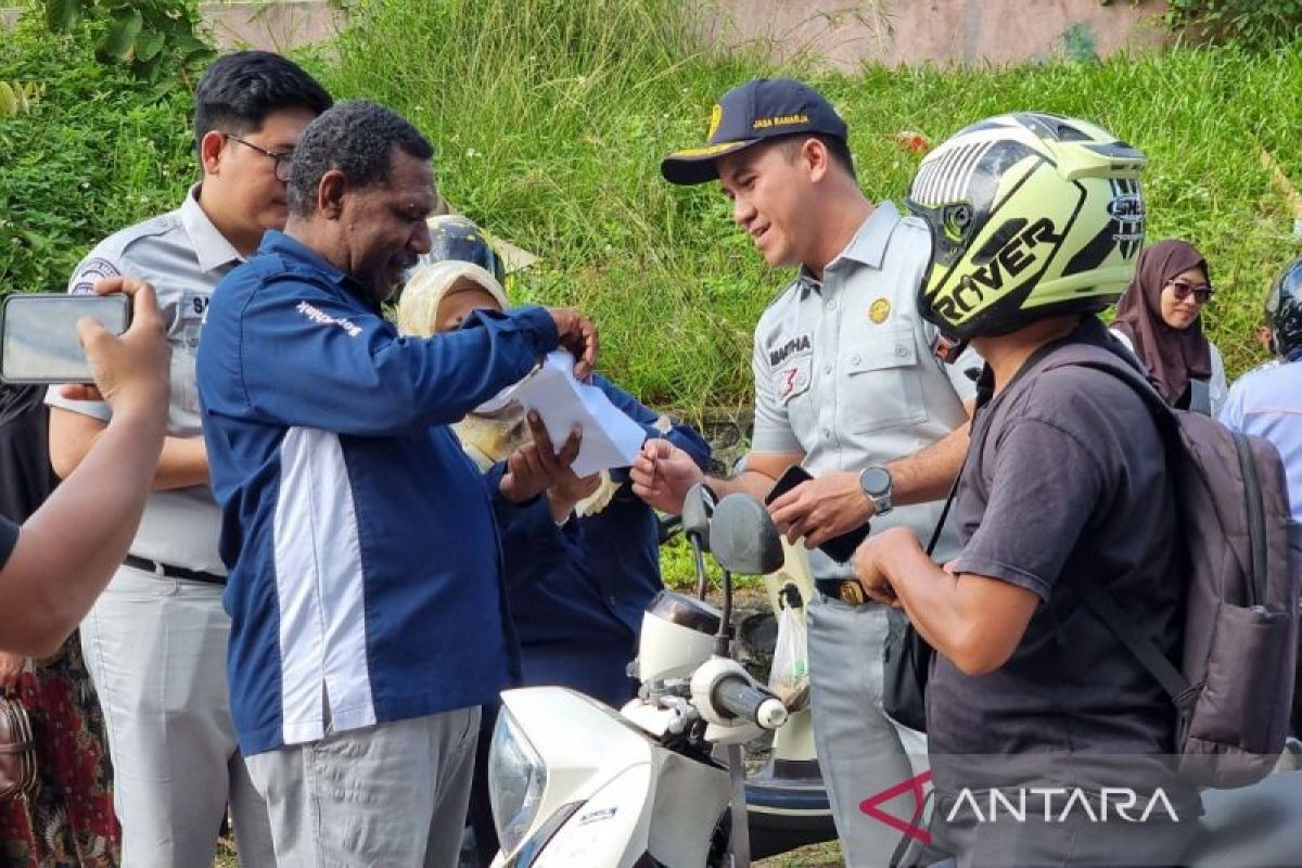 127 kendaraan bermotor di Manokwari terjaring razia kepatuhan pajak