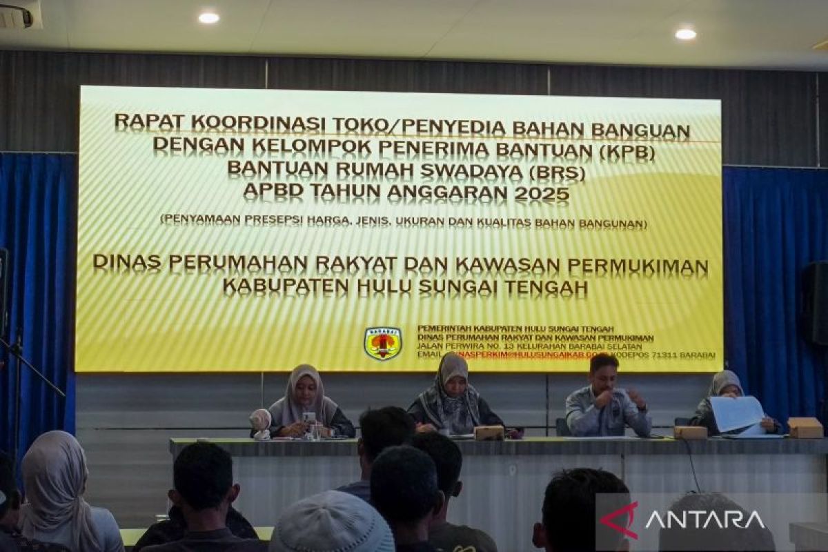 Disperkim HST rakor penyedia bahan bangunan program BRS 2025