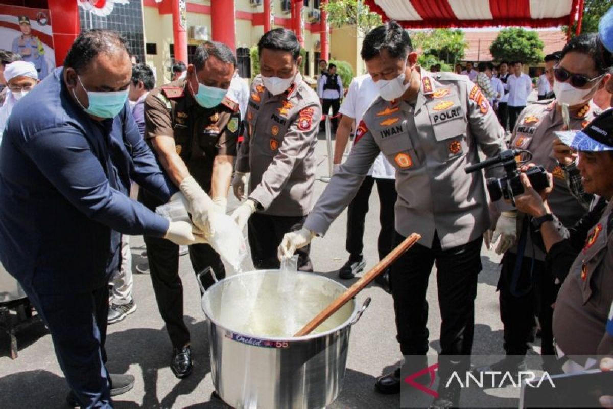 Polda Kalteng amankan 9,9 kilogram sabu-sabu