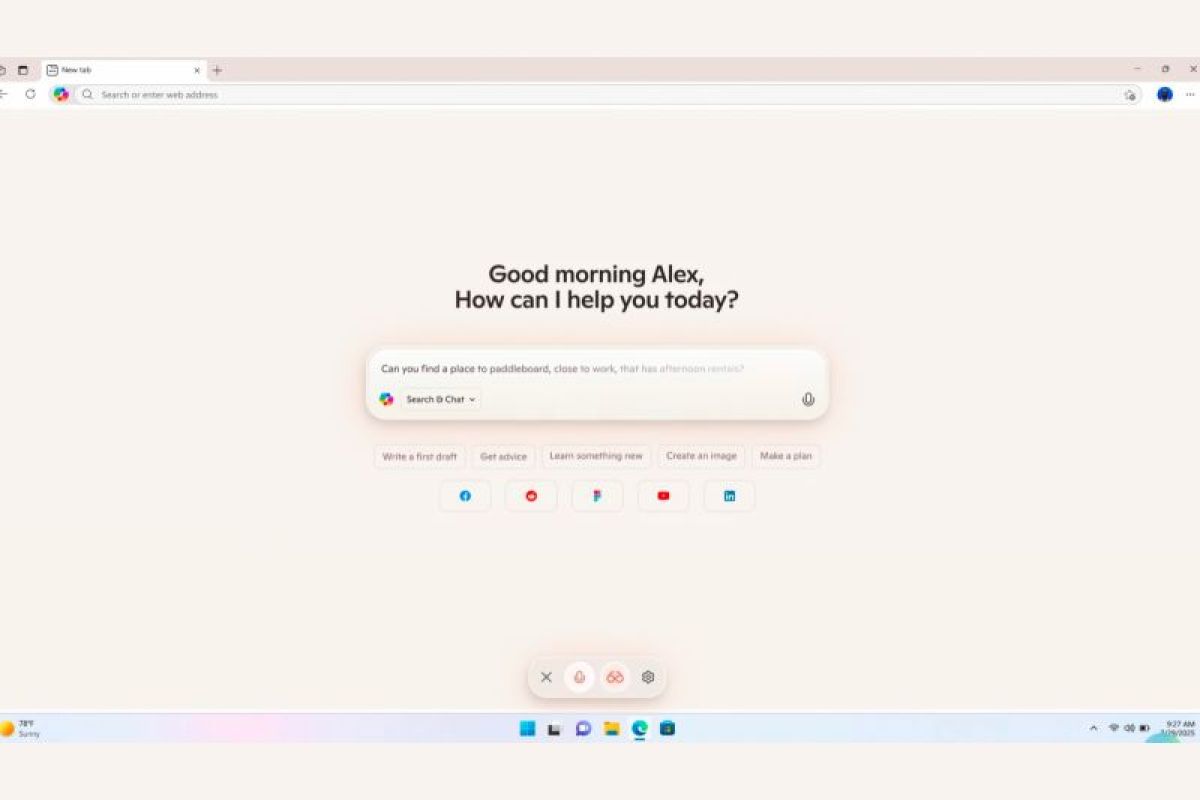 Microsoft Edge memungkinkan pengguna menjelajah dengan bantuan AI