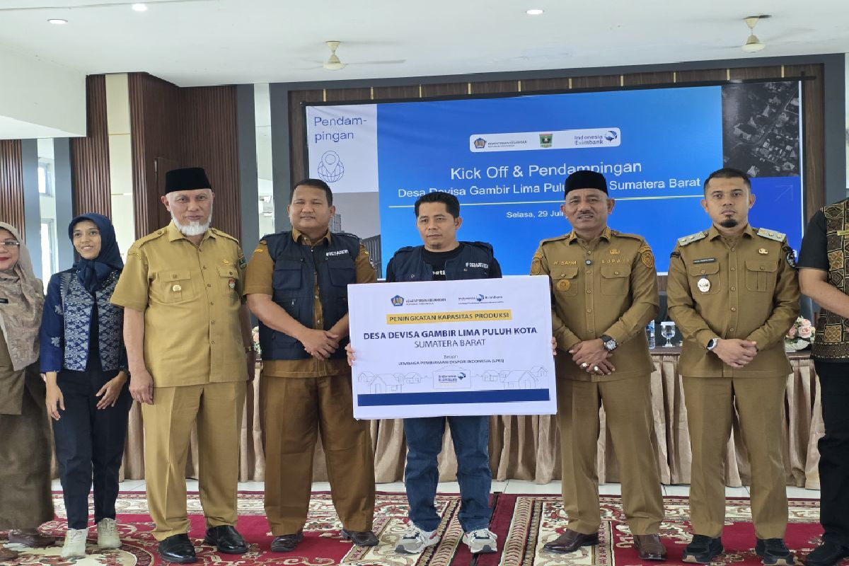 Pemprov Sumbar meluncurkan Program Desa Devisa dukung petani gambir