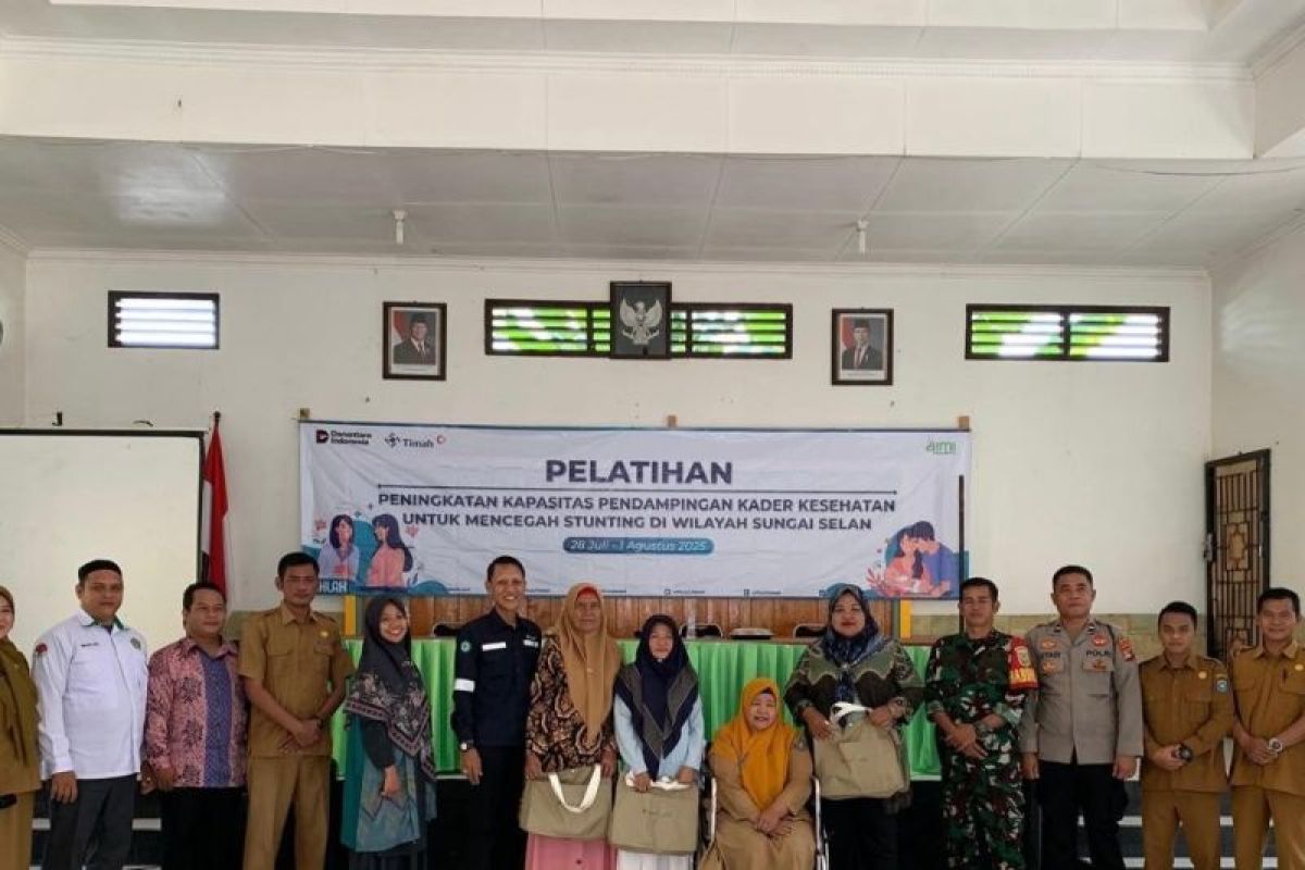 Cegah stunting, PT Timah tingkatkan kapasitas kader kesehatan Sungai Selan