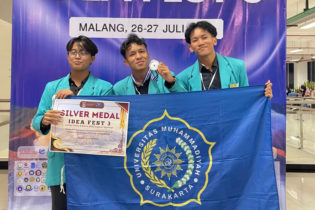 Mahasiswa FEB UMS raih medali perak di ajang Idea Fest 3