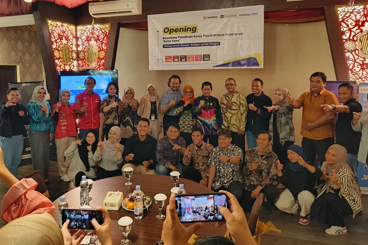 Pelatihan kerja teach4hope Pontianak kelas sales resmi diluncurkan