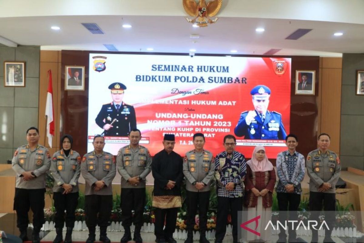 Polda Sumbar gelar seminar membahas posisi hukum adat dan KUHP