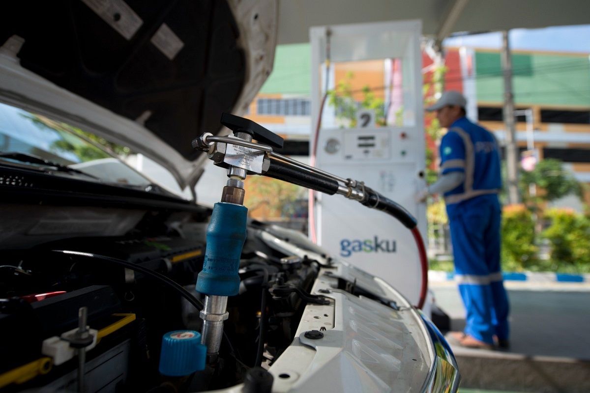 PGN pasang lagi 40 unit Converter Kit BBG mobil transportasi online