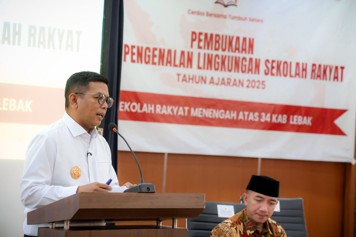 Gubernur Banten sebut Sekolah Rakyat perjuangkan keadilan sosial