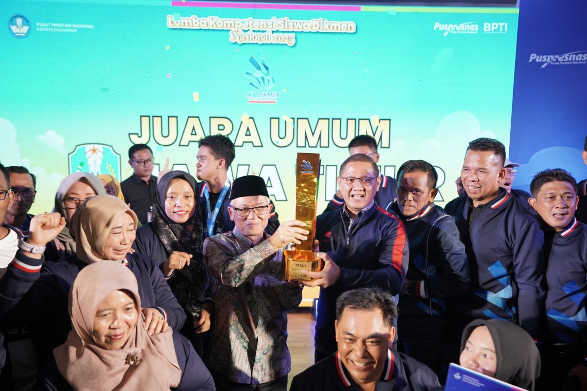 Jatim raih juara umum LKS Dikmen untuk tiga kali berturut-turut