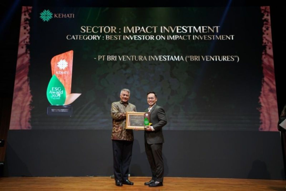BRI Ventures raih penghargaan Best Investor on Impact Investment di ESG Award by Kehati 2025