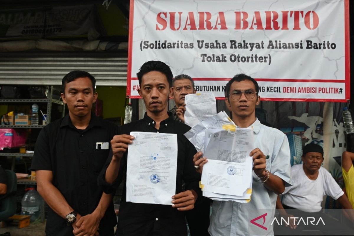 Solidaritas Barito minta petugas tunjukkan SK Gubernur kosongkan kios