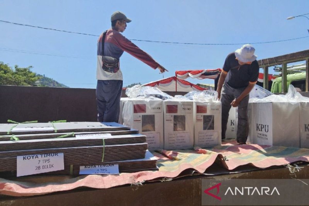 473 kotak suara PSU Pilgub Papua mulai didistribusikan ke TPS