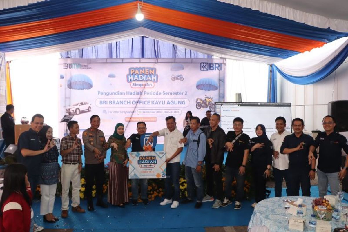 Panen hadiah Simpedes BRI, warga Kayuagung OKI bawa pulang motor hingga mobil Honda BR-V
