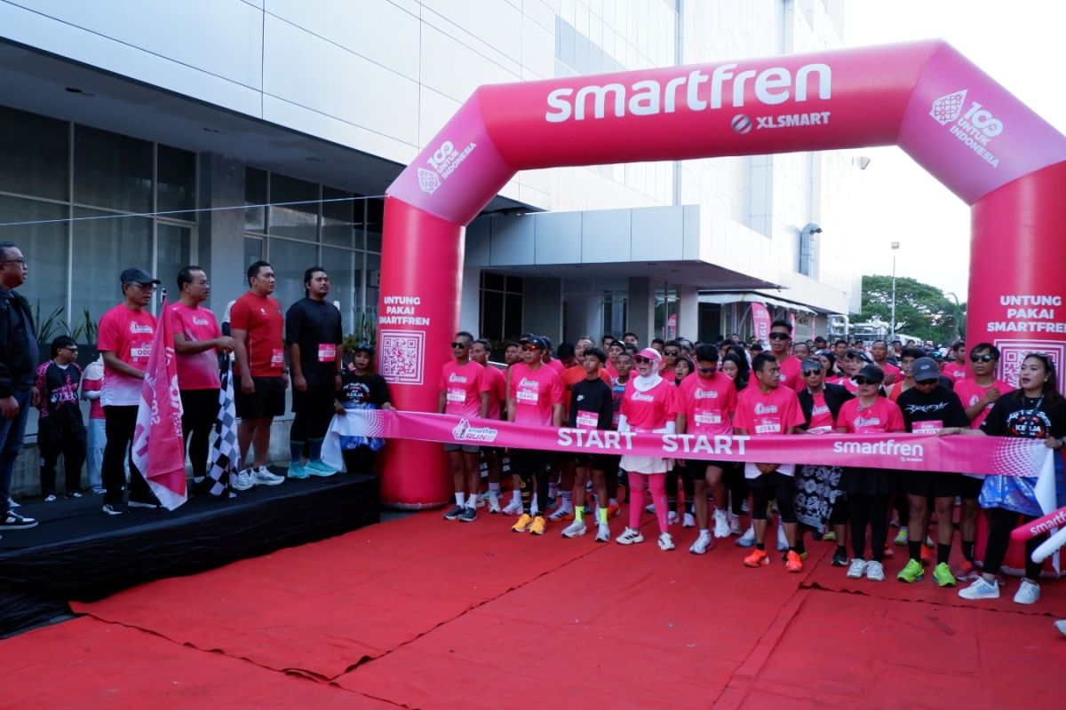 XLSMART ekspansi layanan Smartfren di Gorontalo ajak masyarakat Fun Run