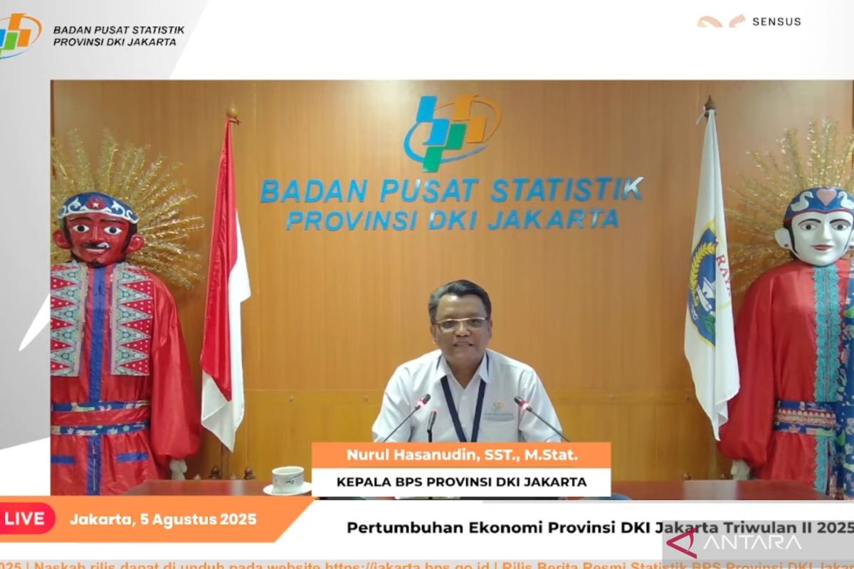Ekonomi Jakarta tumbuh 5,18 persen pada triwulan II-2025