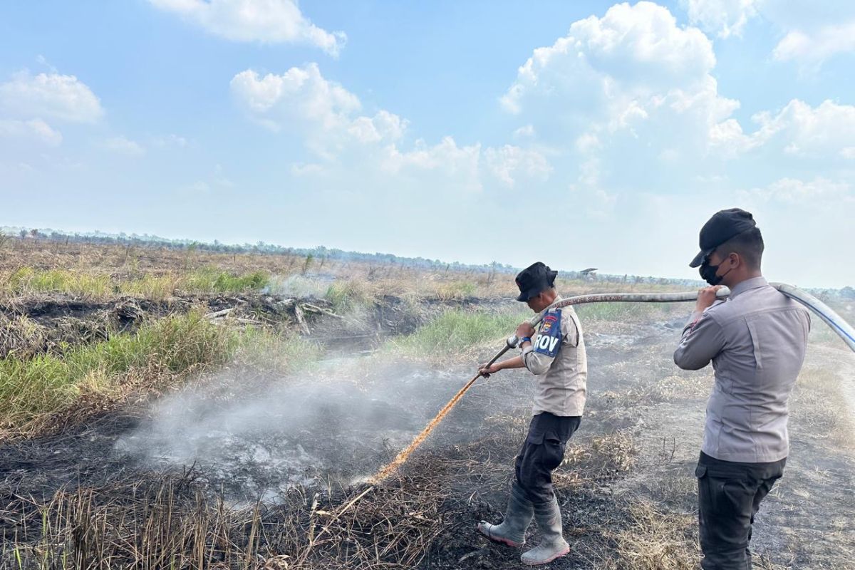 Personel Brimob Polda Riau gugur usai padamkan karhutla di Rohil