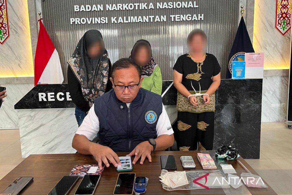 BNNP Kalteng bongkar jaringan narkotika antarprovinsi, 3 IRT ditangkap