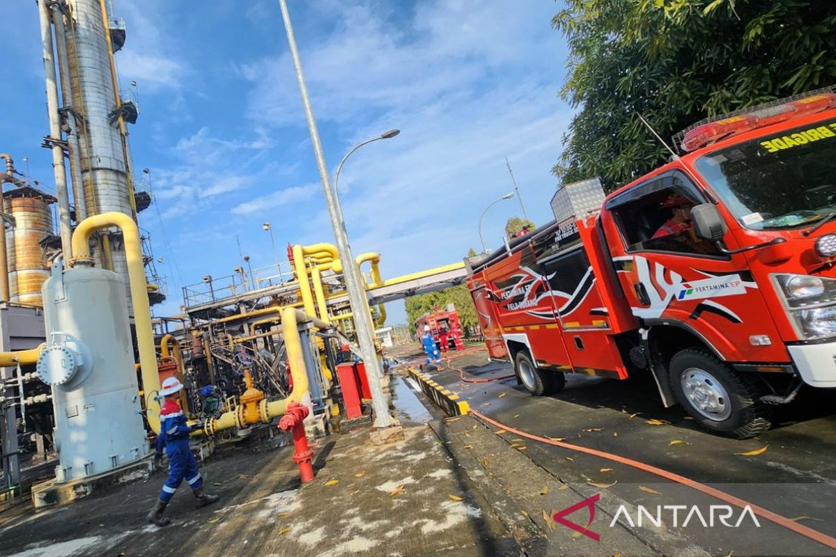 Api akibat ledakan di sumur minyak di Subang berhasil dipadamkan