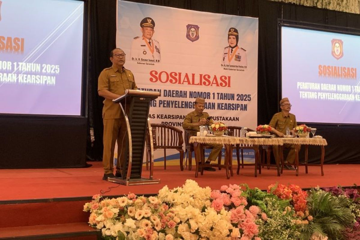 Sekdaprov Gorontalo: Pengelolaan arsip bagian tata kelola pemerintahan