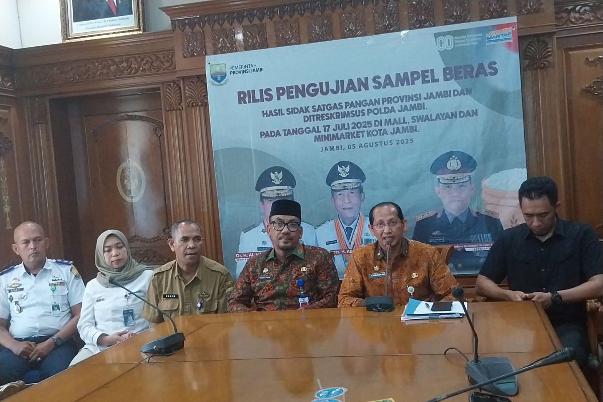 Satgas Pangan: Delapan  merek beras premium di Jambi tak sesuai standar