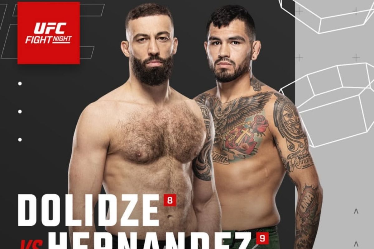 Hernandez lawan Dolidze di UFC APEX, perjuangan dekati perebutan gelar